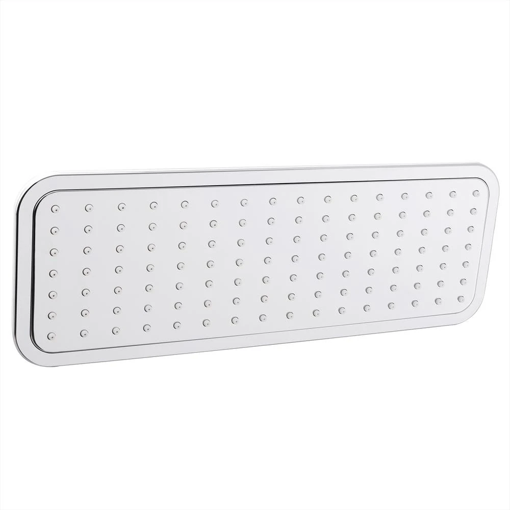 1-Spray 14.6 In. Single Wall Mount Fixed Rain Shower Head In Chrome 4 1-Spray 14.6 In. Single Wall Mount Fixed Rain Shower Head In Chrome - Image 4