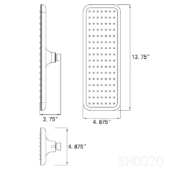 1-Spray 14.6 In. Single Wall Mount Fixed Rain Shower Head In Chrome 11 1-Spray 14.6 In. Single Wall Mount Fixed Rain Shower Head In Chrome -arbor Shop 6a0b8c289dea79c9b494ff206846fa63