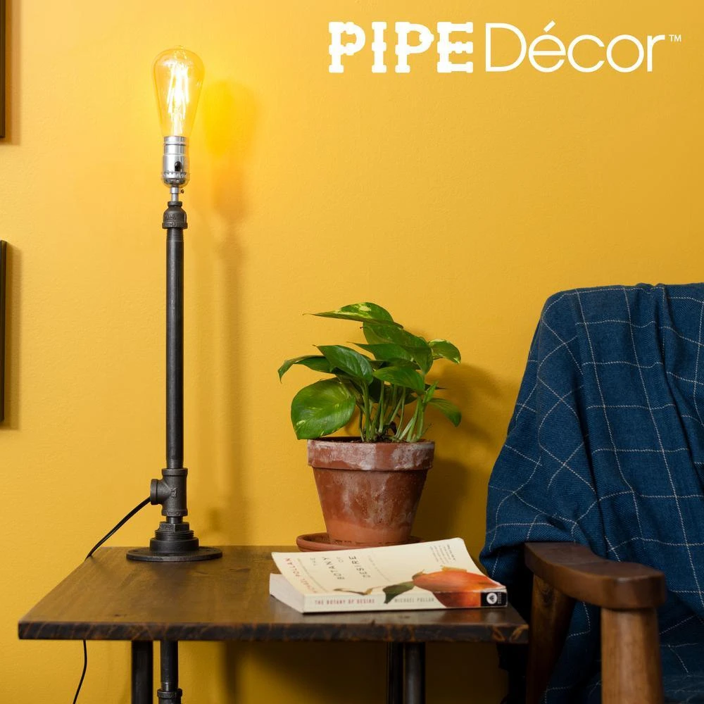 1/2 In. Black Steel Pipe 20.5 In. H Torch Style Lamp Kit 5 1/2 In. Black Steel Pipe 20.5 In. H Torch Style Lamp Kit - Image 5