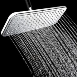 1-Spray 14.6 In. Single Wall Mount Fixed Rain Shower Head In Chrome