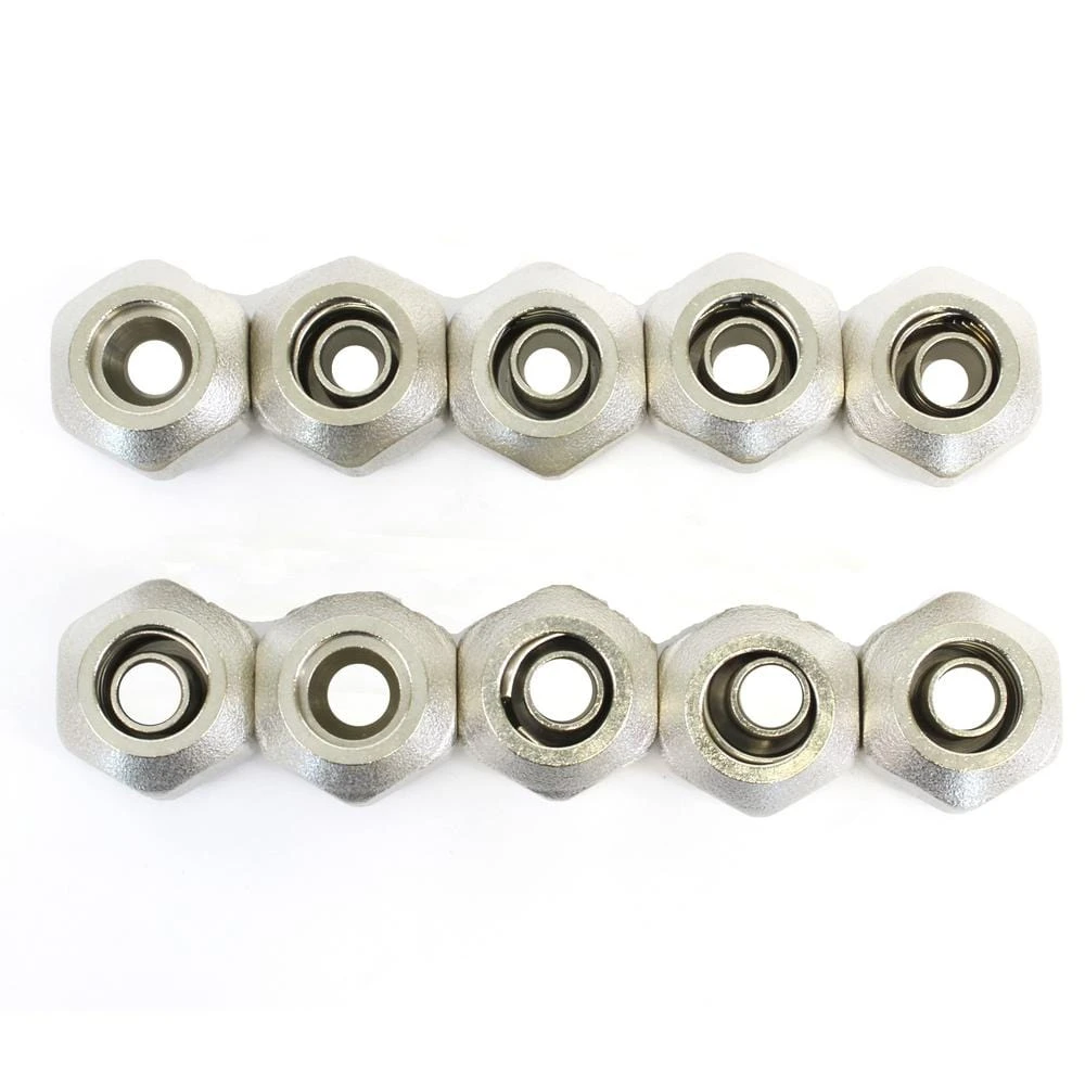 1 In. NPT Inlet X 1/2 In. Stainless Steel Compression Connection 5-Outlet Radiant Heating Manifold 6 1 In. NPT Inlet X 1/2 In. Stainless Steel Compression Connection 5-Outlet Radiant Heating Manifold - Image 6