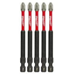 #2 Philips Shockwave 3-1/2 In. Impact Duty Steel Driver Bits (5-Pack)