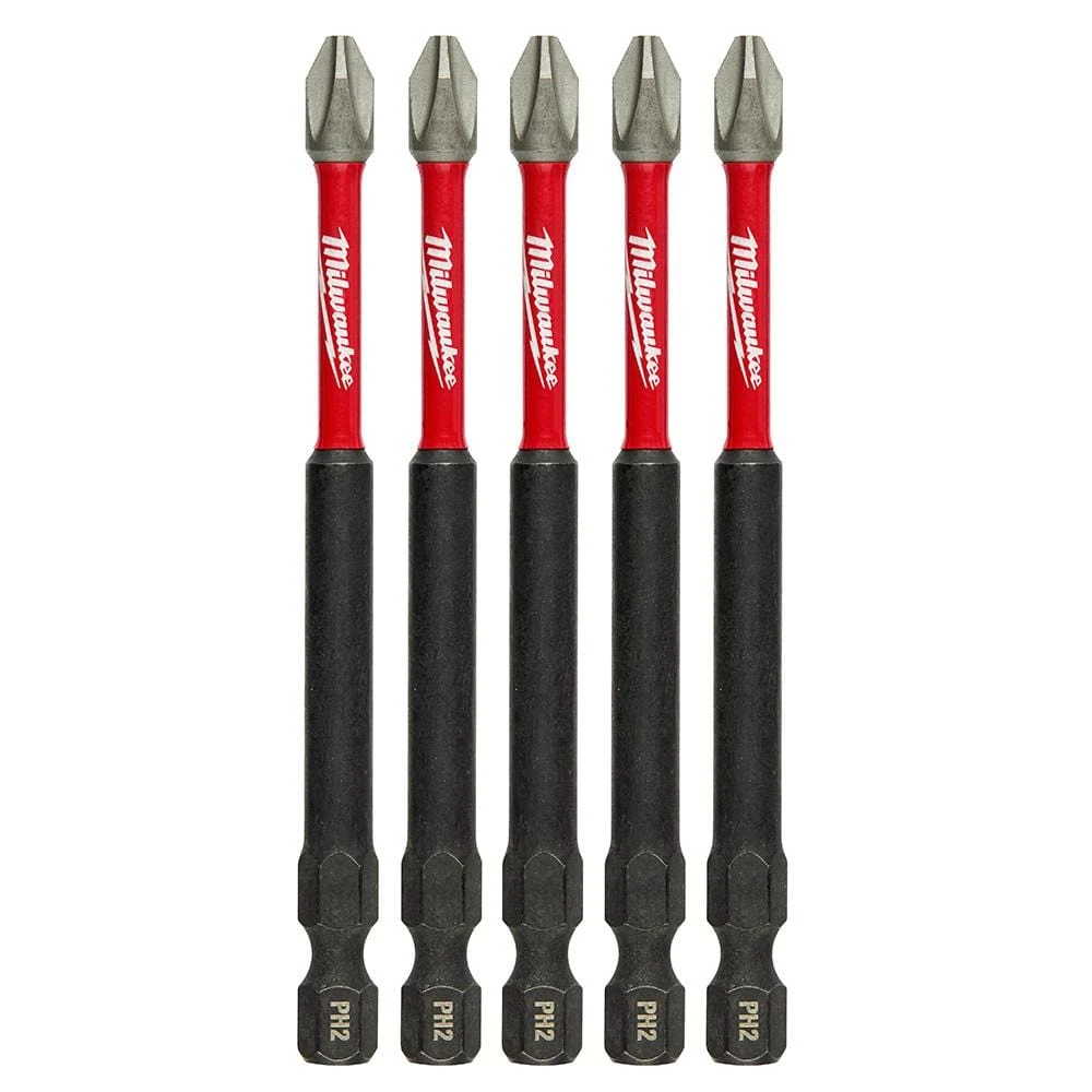 #2 Philips Shockwave 3-1/2 In. Impact Duty Steel Driver Bits (5-Pack) 1 #2 Philips Shockwave 3-1/2 In. Impact Duty Steel Driver Bits (5-Pack)
