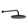 1-Spray 10 In. Single Wall Mount Waterfall Fixed Rain Shower Head In Rubbed Bronze