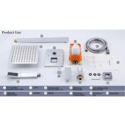 1-Spray Patterns With 1.5 GPM 10 In. Wall Mount Dual Shower Heads In Chrome 16 1-Spray Patterns With 1.5 GPM 10 In. Wall Mount Dual Shower Heads In Chrome -arbor Shop 7023e00b3127d6dc6b203126df9fde77