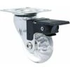 1.4 In. Mini-Jewel Swivel Caster With Brake And 88 Lbs. Load Capacity (4-Pack)