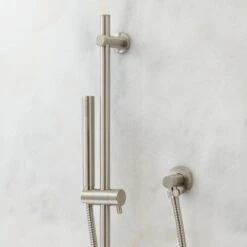 1-Spray Patterns With 1.8 GPM 8 In. Wall Mount Dual Shower Heads, Hand Shower And 4 Body Sprays In Brushed Nickel -arbor Shop 73c43f0f2cfdcd712c7a03fb53ac2dcd