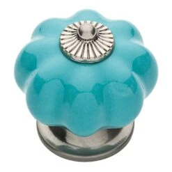 1-1/2 In. (38mm) Chrome And Gray Ceramic Melon Cabinet Knob -arbor Shop 75cf8a9427d45f9fb72a60e0b19680db