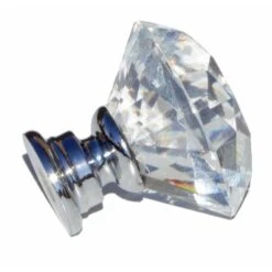 1-1/8 In. Dia Clear K9 Crystal Diamond Shape Cabinet Knob (10-Pack) 9 1-1/8 In. Dia Clear K9 Crystal Diamond Shape Cabinet Knob (10-Pack) -arbor Shop 75e1accf10fbfe7bf4d6b2b630658d08