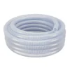 1 In. Dia X 50 Ft. Clear Flexible PVC Suction And Discharge Hose With White Reinforced Helix