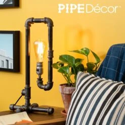 1/2 In. Black Steel Pipe 17.5 In. H Convertible Table Lamp Kit 11 1/2 In. Black Steel Pipe 17.5 In. H Convertible Table Lamp Kit -arbor Shop 76c89a6fb8be0f4dafa7007c321604ae