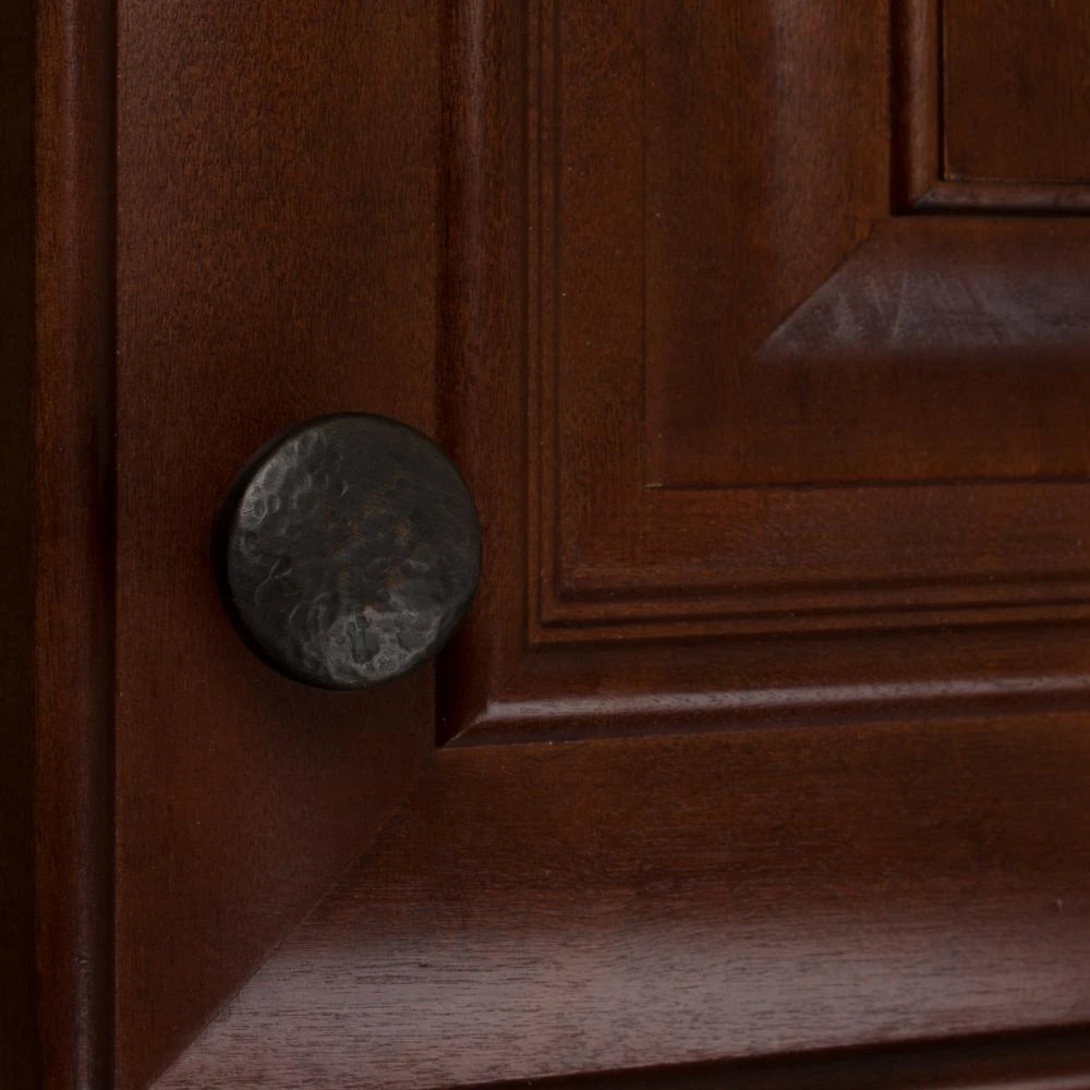 1-1/4 In. Dia Oil Rubbed Bronze Round Hammered Cabinet Knob (10-Pack) 2 1-1/4 In. Dia Oil Rubbed Bronze Round Hammered Cabinet Knob (10-Pack) - Image 2