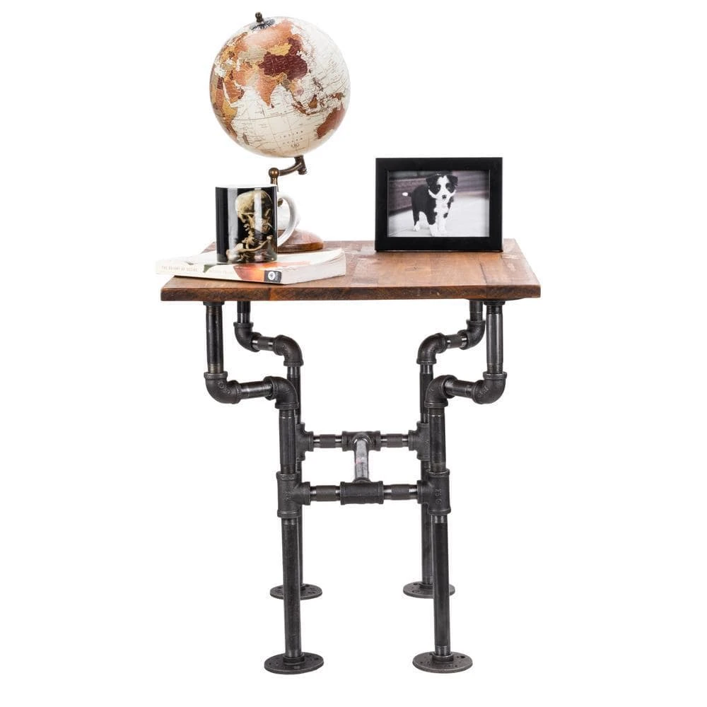 1/2 In. Black Pipe 10.5 In. W X 16/5 In. D X 19 In. H Streetlights Design End Table Kit 3 1/2 In. Black Pipe 10.5 In. W X 16/5 In. D X 19 In. H Streetlights Design End Table Kit - Image 3