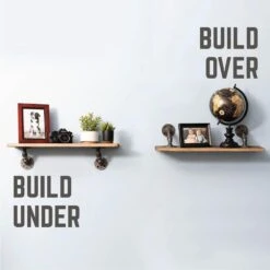 1/2 In. Black Pipe 4.625 In. W X 4.65 In. H Wall Mounted Double Flange Angled Shelf Bracket Kit (4-Pack) 14 1/2 In. Black Pipe 4.625 In. W X 4.65 In. H Wall Mounted Double Flange Angled Shelf Bracket Kit (4-Pack) -arbor Shop 78cc4e5e388a7533e5fc89e8e99f547f