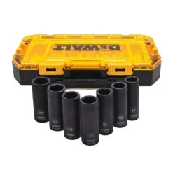 1/2 In. Drive Metric Impact Socket Set (7-Piece)