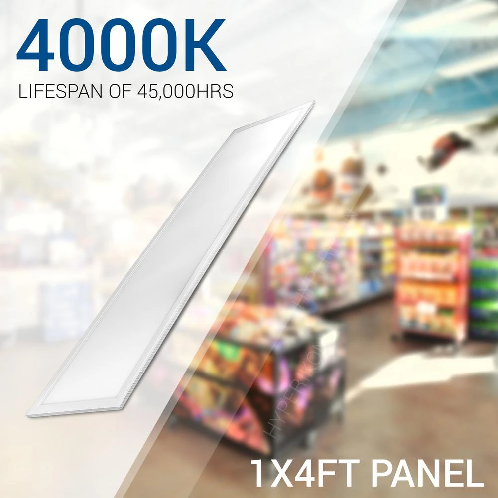 1 Ft. X 4 Ft. White Integrated LED Dimmable Edge Lit Panel, 4000K (4-Pack) 5 1 Ft. X 4 Ft. White Integrated LED Dimmable Edge Lit Panel, 4000K (4-Pack) - Image 5