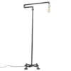 1/2 In. Black Steel Pipe 56 In. H Extended Arm Floor Lamp Kit