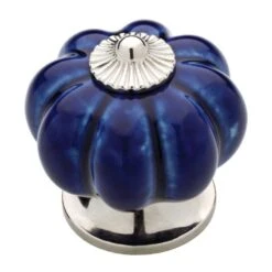 1-1/2 In. (38mm) Chrome And Gray Ceramic Melon Cabinet Knob -arbor Shop 7e872e3d6bae7a6d100f1be961d0f3f5