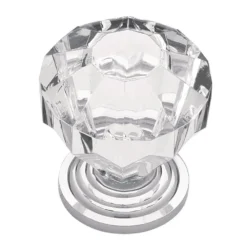 1-1/4 In. (32 Mm) Polished Brass With Clear Faceted Acrylic Cabinet Knob -arbor Shop 7ec7a081d3c35975c63ba901ff855331