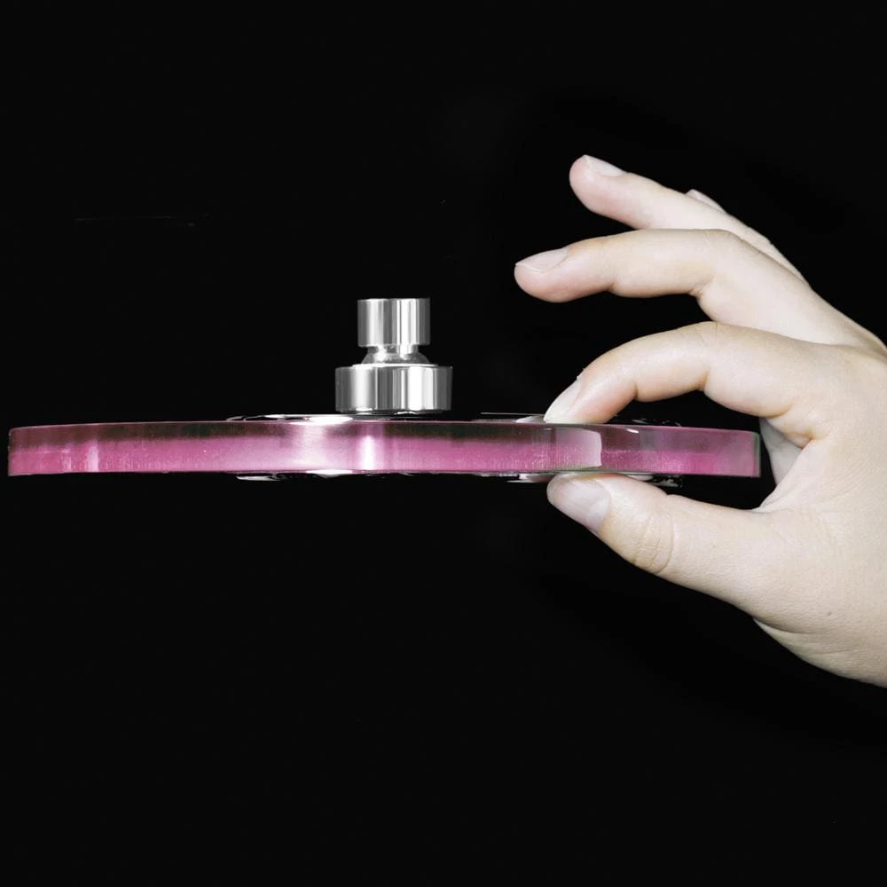 1-Spray 11.81 In. Single Wall Mount Fixed Rain Shower Head In Pink 3 1-Spray 11.81 In. Single Wall Mount Fixed Rain Shower Head In Pink - Image 3