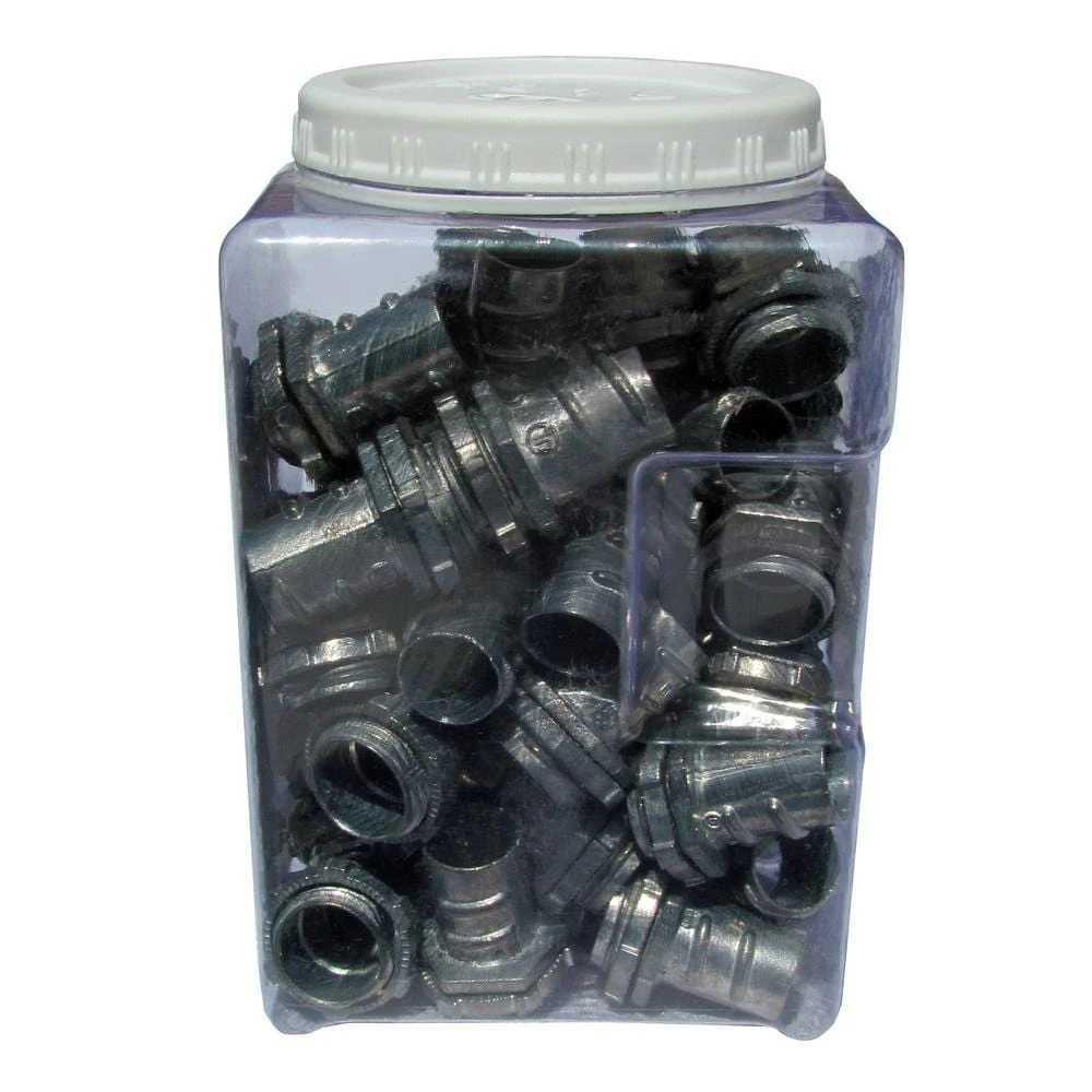 1/2 In. Flexible Metal Conduit (FMC) Screw-In Connectors (50-Pack) 3 1/2 In. Flexible Metal Conduit (FMC) Screw-In Connectors (50-Pack) - Image 3