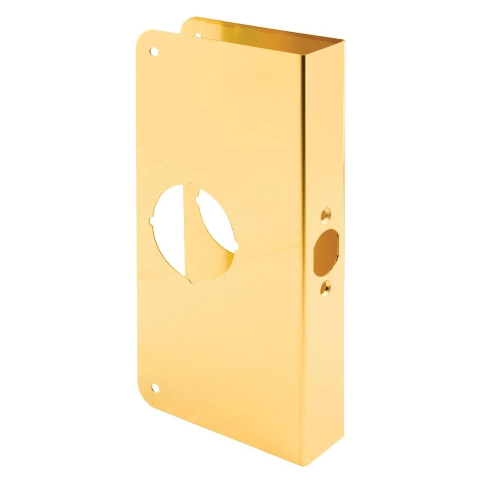 1-3/8 In. X 9 In. Thick Solid Brass Lock And Door Reinforcer, 2-1/8 In. Single Bore, 2-3/4 In. Backset 1 1-3/8 In. X 9 In. Thick Solid Brass Lock And Door Reinforcer, 2-1/8 In. Single Bore, 2-3/4 In. Backset