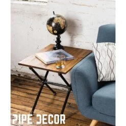 1/2 In. Black Pipe 14 In. W X 20.5 In. H Criss Cross Design End Table Kit -arbor Shop 82c9b7b992d589a2f11499fee4613da9