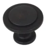 1-1/4 In. Dia Oil Rubbed Bronze Classic Round Ring Cabinet Knobs (10-Pack)