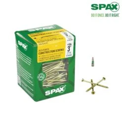 Spax #10 X 3 In. T-Star Plus Flat Head Partial Thread Yellow Zinc Screws (5 Lb. Box) -arbor Shop 849577b5868cf2e469db291354306be1