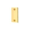 1-1/8 In. X 2-1/4 In. Brass Plated Door Filler Plate