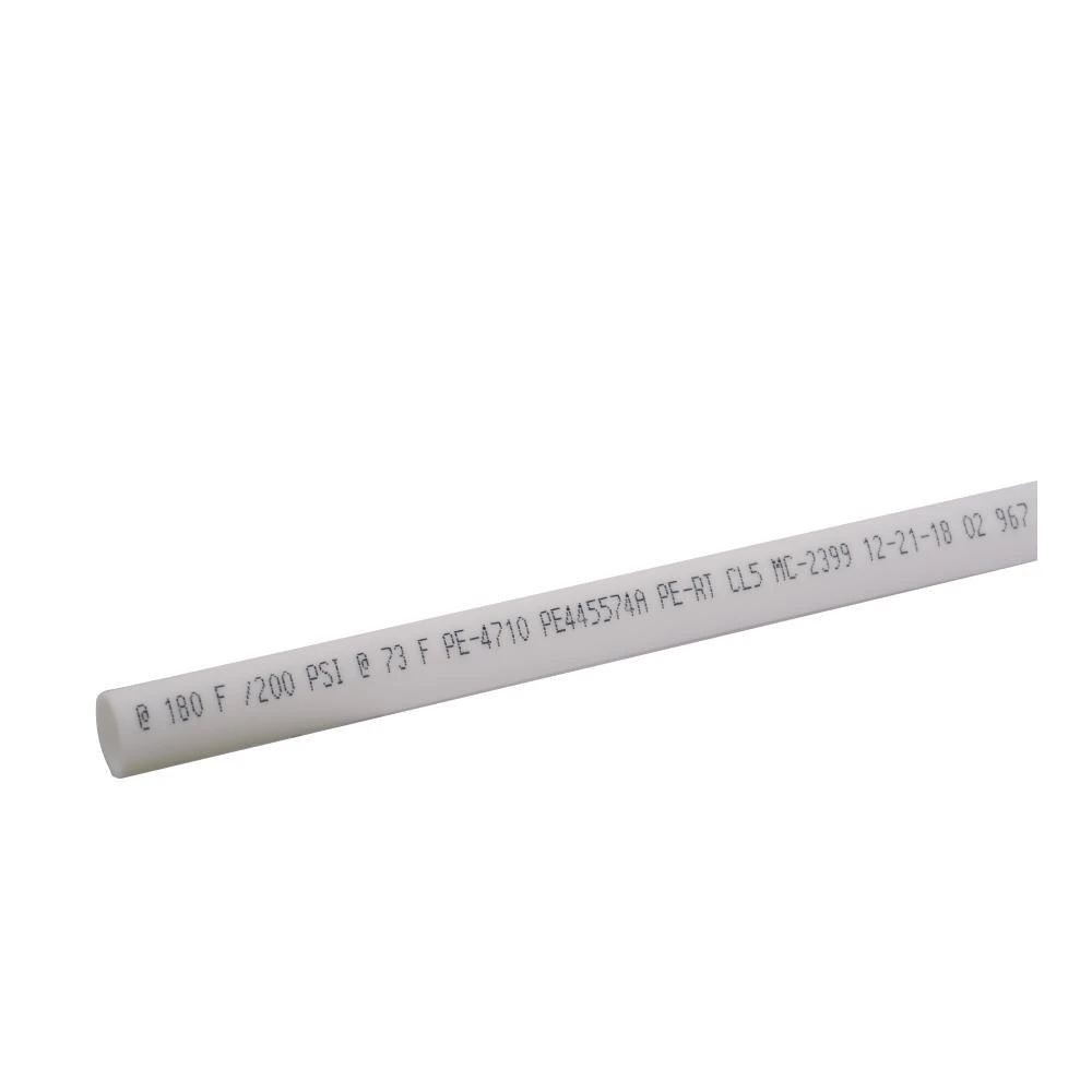 1 In. X 10 Ft. Straight PERT White Pipe 1 1 In. X 10 Ft. Straight PERT White Pipe
