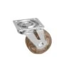 1-31/32 In. Smoke Swivel Without Brake Plate Caster, 66.1 Lb. Load Rating