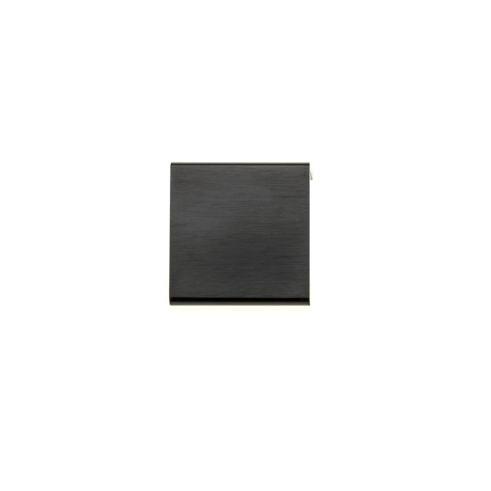 Richelieu 1 In. (25 Mm) Brushed Black Contemporary Drawer Edge Pull 3 Richelieu 1 In. (25 Mm) Brushed Black Contemporary Drawer Edge Pull - Image 3