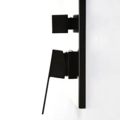 1-Spray Patterns With 2.5 GPM 10 In. Wall Mount Rain Dual Shower Heads In Matte Black, Shower System / Faucet Set -arbor Shop 8926e19ee00b53df0573cfa61aaad95a