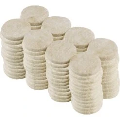 1 In. Beige Heavy-Duty Self-Adhesive Felt Pads (96-Pack)