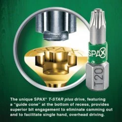 Spax #10 X 3 In. T-Star Plus Drive Flat-Head Partial Thread Yellow Zinc Coated Multi-Material Screw (72 Per Box) -arbor Shop 8ccab313a58dada807317bd2ebeb45f5