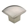 1-1/2 In. Satin Nickel Simple Soft Square Knob