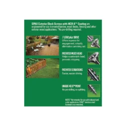 Spax #8 X 1-1/2 In. T-Star Plus Flat Head Interior/Exterior HCR-X Screw (195-Box) 9 Spax #8 X 1-1/2 In. T-Star Plus Flat Head Interior/Exterior HCR-X Screw (195-Box) -arbor Shop 8d444587809b751b623f0d659ea7ebb7 f331d351 86ca 483d ad97 29565cbb7b6a