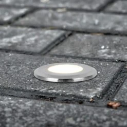 1-Watt Stainless Steel Outdoor Integrated LED 3000K In-Ground Landscape Path Light