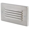 1-Light Nickel Horizontal LED Deck Step Light