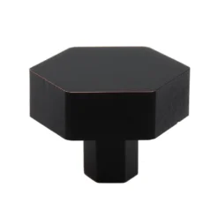 1-1/2 In. Matte Black Solid Hexagon Cabinet Drawer Knobs (10-Pack) -arbor Shop 8f8791345ce32a78b0095d3c6a3b6d0d