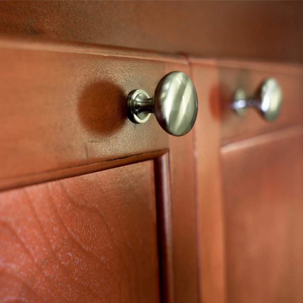 1-1/4 In. Satin Nickel Round Solid Cabinet Knob (10-Pack) 2 1-1/4 In. Satin Nickel Round Solid Cabinet Knob (10-Pack) - Image 2