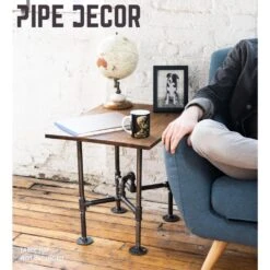 1/2 In. Black Pipe 13 In. W X 18 In D X 19.325 In. H Underpass Design End Table Kit -arbor Shop 92e16aba60aeb1b4a238beb50a858c91