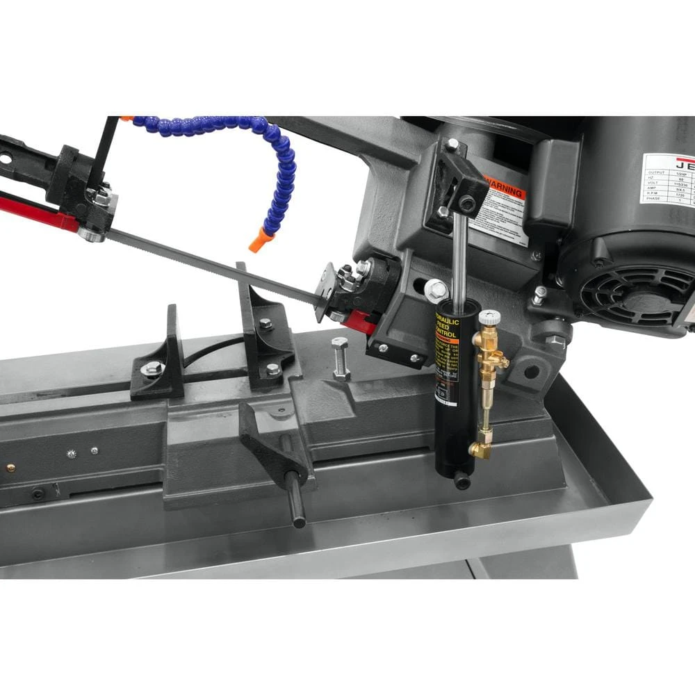 1/2 HP 5 In. X 8 In. Wet Metalworking Horizontal Band Saw With Rolling Stand, 3-Speed, 115-Volt, J-3230 2 1/2 HP 5 In. X 8 In. Wet Metalworking Horizontal Band Saw With Rolling Stand, 3-Speed, 115-Volt, J-3230 - Image 2
