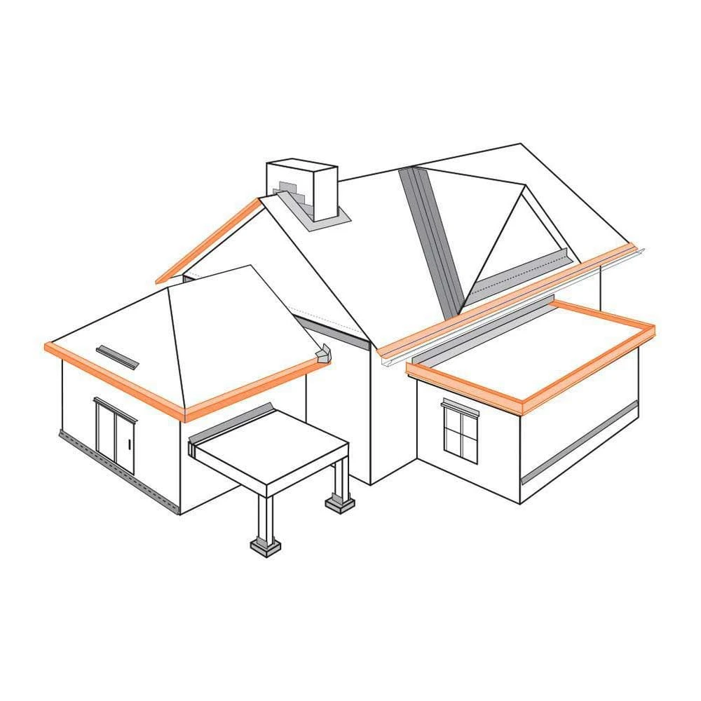 1-1/4 In. X 1-1/2 In. X 10 Ft. Galvanized Steel Drip Edge Flashing 3 1-1/4 In. X 1-1/2 In. X 10 Ft. Galvanized Steel Drip Edge Flashing - Image 3