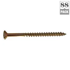 #8 2-1/2 In. Phillips Bugle-Head Coarse Thread Gold Screws (1 Lb./Pack) -arbor Shop 989c7a05339e95e7398c4f8e331d2378