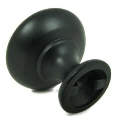 1.25 In. Matte Black Round Cabinet Knob (Pack Of 10) -arbor Shop 9a14e8b59cf57dee990a4e39c25a0d20
