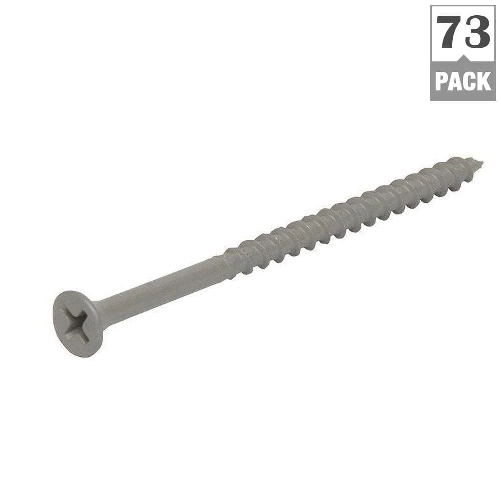 #8 X 3 In. Philips Bugle-Head Coarse Thread Sharp Point Polymer Coated Exterior Screw (1 Lb./Pack) 4 #8 X 3 In. Philips Bugle-Head Coarse Thread Sharp Point Polymer Coated Exterior Screw (1 Lb./Pack) - Image 4