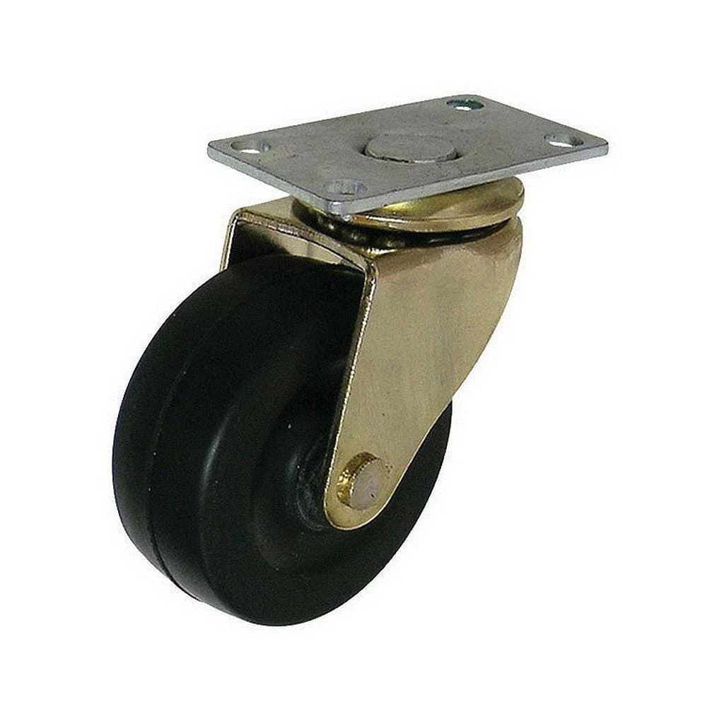 1-31/32 In. Brass And Black Caster With 88.2 Lbs. Load Rating 1 1-31/32 In. Brass And Black Caster With 88.2 Lbs. Load Rating