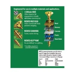 Spax #9 X 3-1/4 In. T-Star Plus Drive Flat-Head Partial Thread Yellow Zinc Coated Multi-Material Screw (89-Box) -arbor Shop a039194020c91475eb75d12150c6586f a54e14c8 cb63 4604 9de7 f7e5758e958c